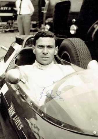 Jimmy dans le cockpit de la Lotus 25
Contribution Albert Cato